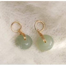 Boucles d'oreilles jade...