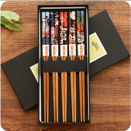 Coffret baguettes chinoises ou japonaises